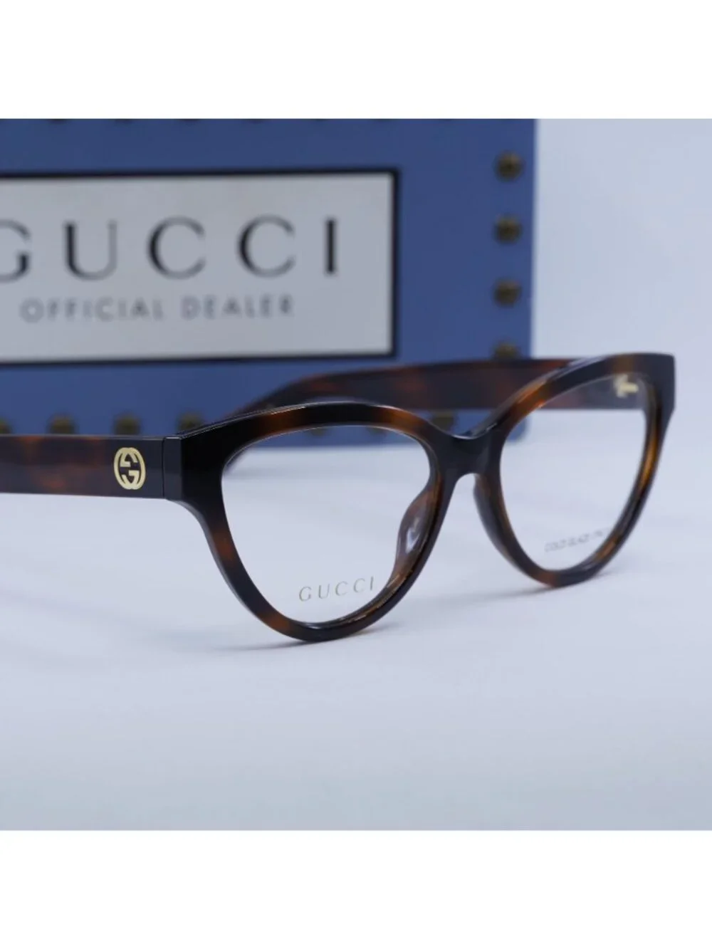 Gucci GG1581O 002 Cat Eye Eyeglasses 55mm - Havana